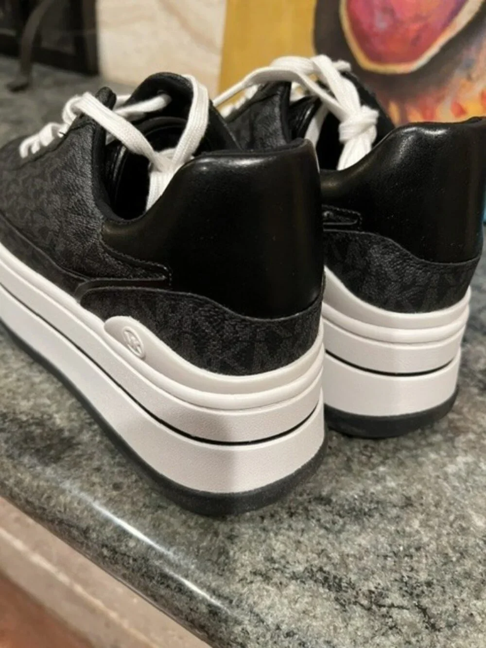 Michael Kors Hayes Lux Platform Lace-Up Sneakers NEW
